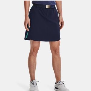 NWT Women's UA Links Woven Navy  Skort - 10
